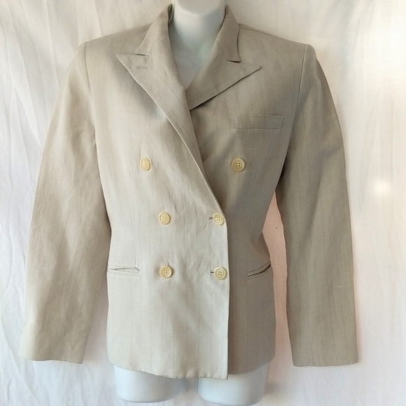 Ralph Lauren light cream suit jacket sz 8p - Picture 1 of 7